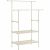 SONGMICS Clothes Rack with Double Rod for Hangers, 2 Shelves, 70 kg Load Capacity, 114x45x171cm, White 102717307