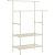 SONGMICS Clothes Rack with Double Rod for Hangers, 2 Shelves, 70 kg Load Capacity, 114x45x171cm, White 102717307