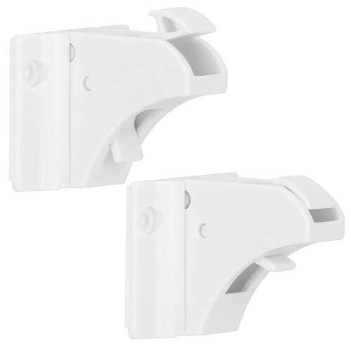 4-piece magnetic child safety lock set for drawers and cabinets, white