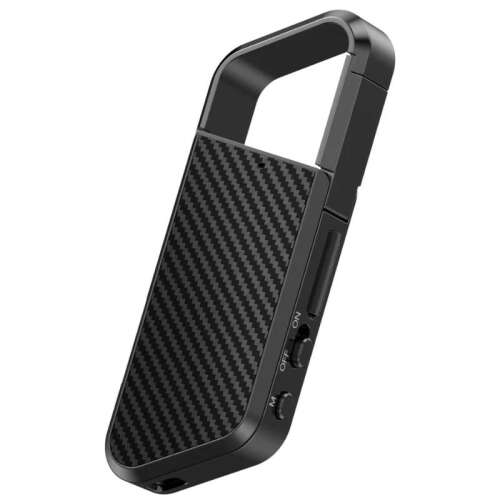 iUni ZD09 Keychain Voice Recorder, 32GB, Black