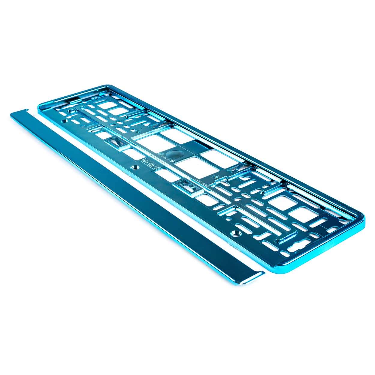 Halterung für Autokennzeichen, hochwertiger, langlebiger und widerstandsfähiger Kunststoff, Farbe TÜRKIS, EALMEU