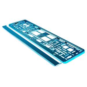 Cadru de număr de înmatriculare EALMEU turcoaz, plastic durabil, pentru mașini, camioane și SUV-uri - EALMEU