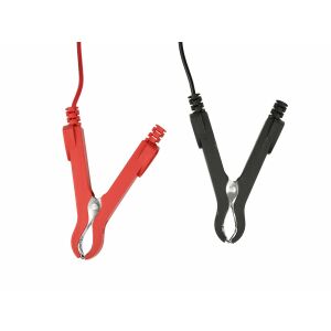 Geko G80061 battery charger clamps, red and black - Vehicle battery charger
