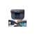 Auto Cool solar powered car fan, black, for car window, collage