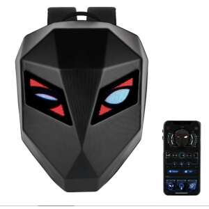 Раница Crelander LED с персонализируем дисплей, черен, преден изглед - Моторизиран аксесоар