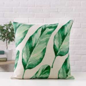 Husa de pernă decorativă boho cu model de frunze de palmier - Huse pentru perne decorative