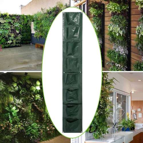 Vertikaler Wandhalter für den Garten mit 8 Taschen 102723398