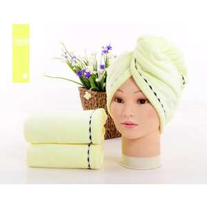 Gelbes Haartrockentuch, Mikrofaser-Haarturban, schnelltrocknendes Haarband, Haartrocknungskappe, Haartuch, Haarband, Haarturban, Haartrockentuch, Haartrocknungstuch, Haartrocknungsturban, Haartrocknungskappe, Haartrockentuch - Innenarchitektur