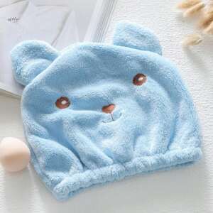 4-in-1 Blue Hair Drying Towel 102723474 - Towel