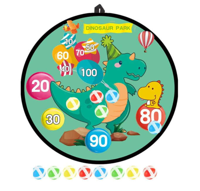 Mini Dinoszaurusz Tépőzáras Darts Játék