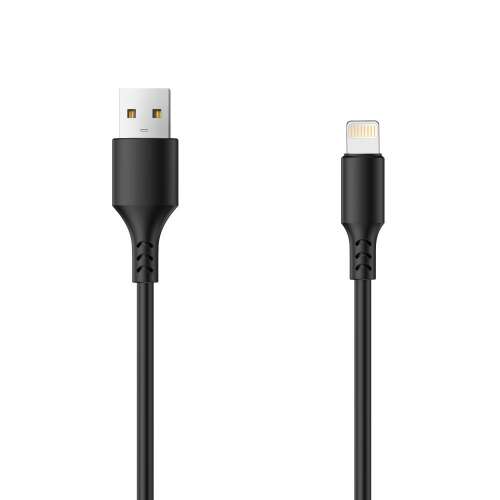 Cablu de încărcare Setty 1m Lightning la USB, negru, 2A
