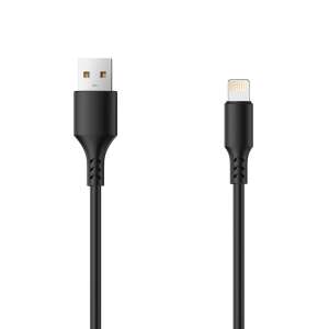 Setty 1m-es Lightning-USB töltőkábel, fekete, 2A - Setty