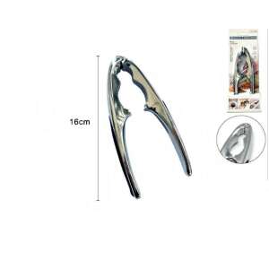 Stainless steel nutcracker, 16cm long, perfect for cracking nuts like walnuts, almonds, and hazelnuts - Nutcracker