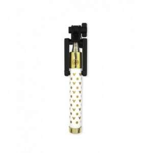 Disney Selfie Bot Mickey 001 selfie stick, alb cu model Mickey Mouse auriu, jack de 3,5 mm - Selfie stick-uri