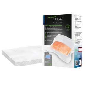 Caso Germany vacuum sealer bags, 20x30 cm, reusable, tear and high temperature resistant, protects aroma, BPA free plastic, transparent - Caso