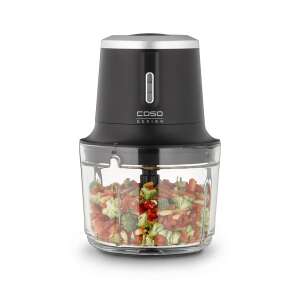 Caso Germany Chop&Go cordless food chopper, black, with chopped vegetables - Hand Chopper