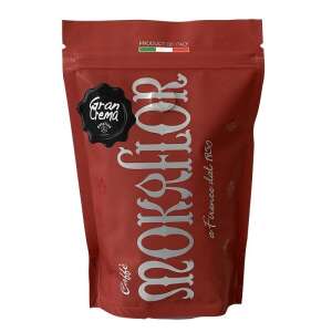 Mokaflor babkávé, Gran Crema, francia sajtóhoz/ moka/ kávéfőzőhöz/ eszpresszógéphez, Arabica és Robusta keverék, nagy intenzitású, enyhén pörkölt, 250 g