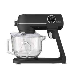 Caso Germany KM1800-G kitchen robot, black, 4.5 liter capacity, glass bowl, 10 speed settings, LED display, touchscreen, timer, stopwatch, aluminum housing - Kitchen Machine