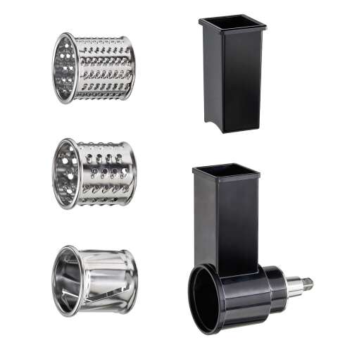 Комплект аксесоари за кухненски робот Caso Germany, 3 приставки за ренде и рязане, неръждаема стомана