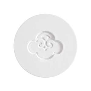 Serene House Knight car diffuser refill disc, ceramic, white, with cloud design - Car Air Freshener