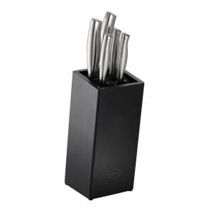 Rösle Basic Line 6-piece knife set with black wooden block - Kitchen Knife
