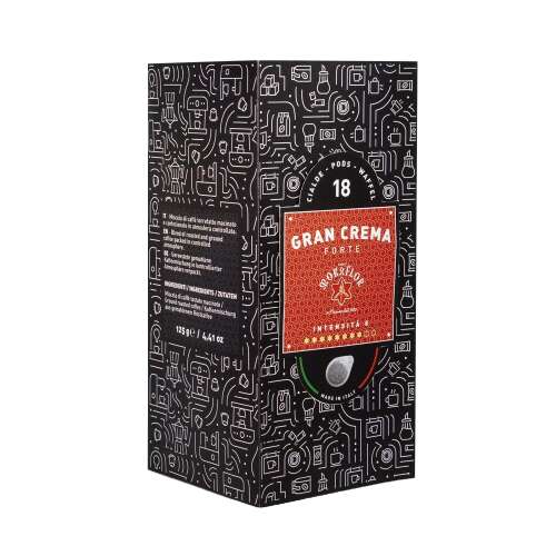 Mokaflor Gran Crema Forte Espresso Pods, 18 count