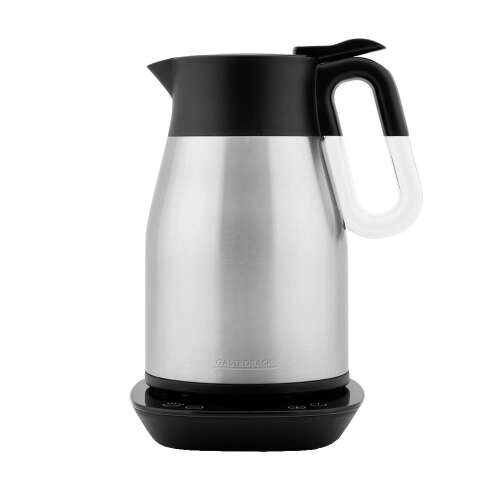 Gastroback Advanced Thermo 2in1 electric kettle and thermos, stainless steel, 1.7 liter capacity, adjustable temperature, Keep Warm function, automatic shut-off, touch control panel, LCD