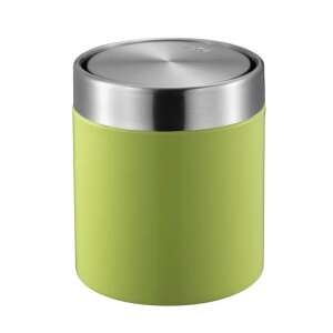 Eko Fandy lime green desk trash can with stainless steel lid - Furniture