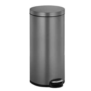 EKO Serene 30 literes pedálos szemetes, rozsdamentes acél, ujjlenyomat-mentes, modern design, platina - Eko
