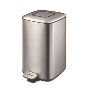 EKO Regent 12 literes rozsdamentes acél pedálos szemeteskosár puha záródású fedéllel - Eko