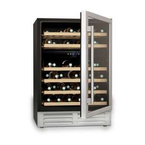 Cavist 46 palackos, kétzónás borhűtő nyitott ajtóval - Borhűtő