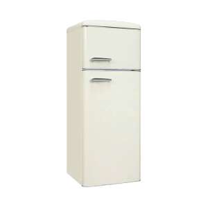 Ретро хладилник Exquisit, кремав цвят, общ капацитет 206 литра - Хладилник и фризер