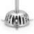 Gastroback Milk & Chocolate Advanced milk frother, stainless steel, whisk attachment, close-up