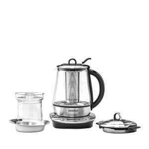 Gastroback 3in1 Tea Infuser Kettle, 1.5L, 1400W, stainless steel, glass, digital control, 6 tea programs, 4 cooking programs, temperature control - Gastroback