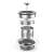 Gastroback Advanced Plus 2in1 Tee-Infuser, 1,5L, Silber, zerlegte Teile