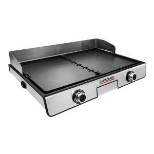 Gastroback electric grill with two interchangeable plates, 42 x 28 cm, stainless steel and black - Gastroback