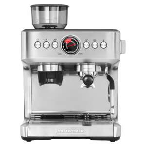 Gastroback Espresso Advanced Duo coffee machine with built-in grinder, stainless steel, 15 bar pressure, 30 grind settings, Thermo-Block heating system, milk frothing function, accessories included - Gastroback