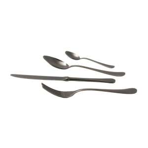 Rivadossi Sandro, Serena cutlery set, 24 pieces, modern, elegant design, premium materials, stainless steel, charcoal grey - Cutlery