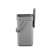 Eko Puro II Food Waste Caddy, 5 liter, grey, compost bin, kitchen waste bin, hanging bin, wall mounted, cabinet door mounted, easy to empty, with bag holder, side view