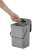 Eko Puro II Food Waste Caddy, 5 liter, grey, compost bin, kitchen waste bin, hanging bin, wall mounted, cabinet door mounted, easy to empty, with bag holder, opening the lid