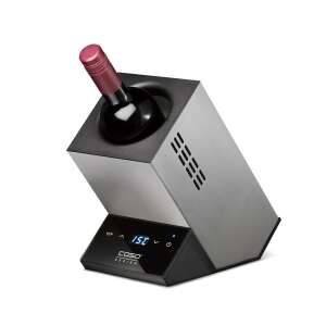 Caso Germany WineCase One wine cooler, single bottle, stainless steel, silver, black - Wine Cooler