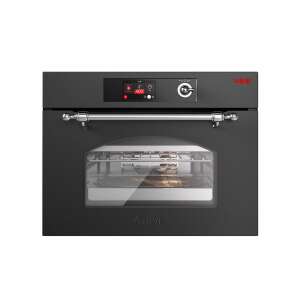 Beépített ILVE Nostalgie elektromos sütő, 60 cm, 37 liter, retro dizájn, TFT érintőkijelző, 4 rétegű hőálló üveggel ellátott ajtó, légkeverés, pizza funkció, érintőleges szellőztetés, hőmérő - ILVE