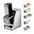 Solis Slice & More electric food slicer and grater with 5 interchangeable blades, stainless steel, 2 speeds, silver