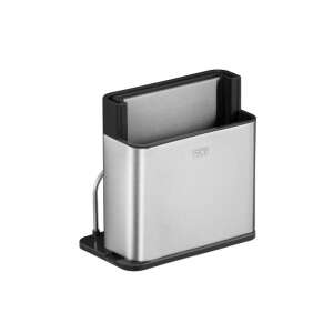 Suport pentru tacâmuri EKO din oțel inoxidabil cu suport pentru tăiere, design minimalist, rezistent la amprente, bază de cauciuc antiderapantă - Depozitare și organizare