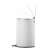 EKO Cosmo pedal bin, white, 12 liters, stainless steel, fingerprint-proof, silent lid, open