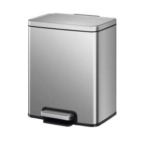 EKO Madison 12L rozsdamentes acél pedálos szemetes, ezüst - Eko