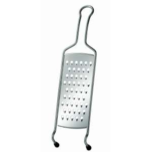Rösle Classic Grater, 11 x 40 cm, Coarse Grating, Stainless Steel, for Cheese, Vegetables, Fruits - Flat file
