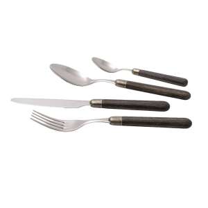 Rivadossi Sandro 24-piece cutlery set with dark wood handles - Cutlery