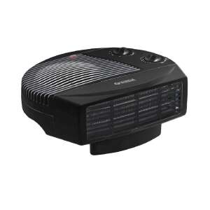 Olimpia Splendid Cromo Radiale electric heater, black, 2 heat settings, with fan, for desk or table - Electric Heater