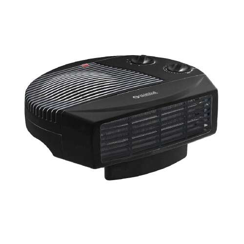 Olimpia Splendid Cromo Radiale electric heater, black, 2 heat settings, with fan, for desk or table